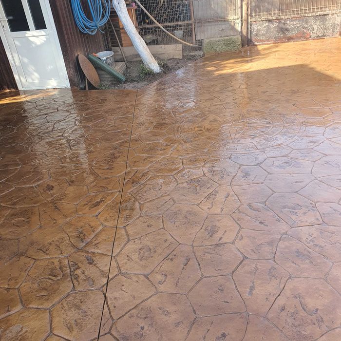 Beton amprentat si elicopterizat