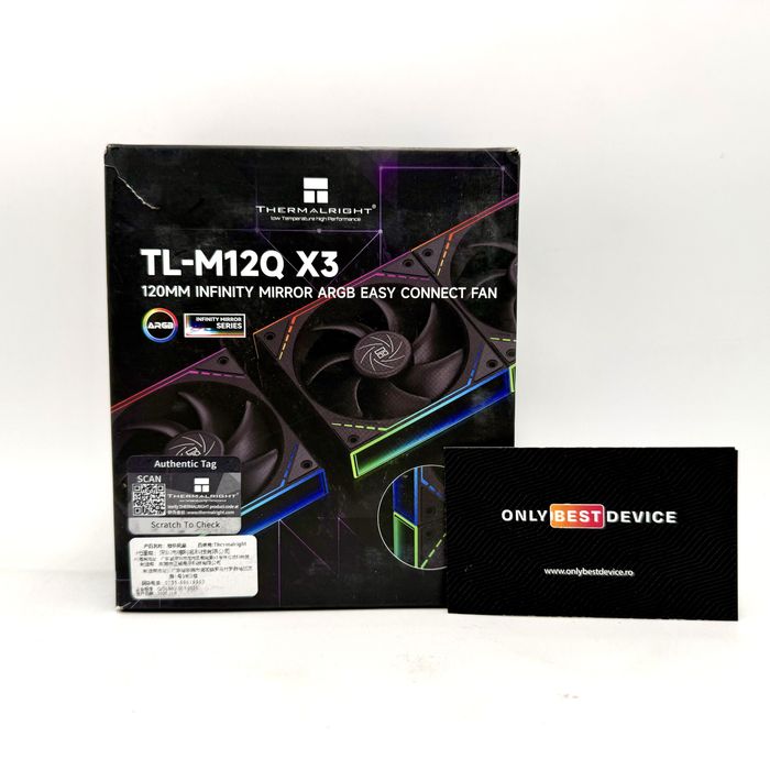 Set 3 Ventilatoare Thermalright TL-M12Q X3 120mm