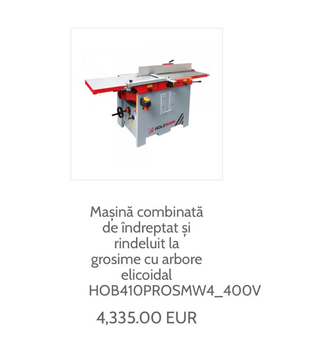 Abric si grosime cu arbore elicoidal