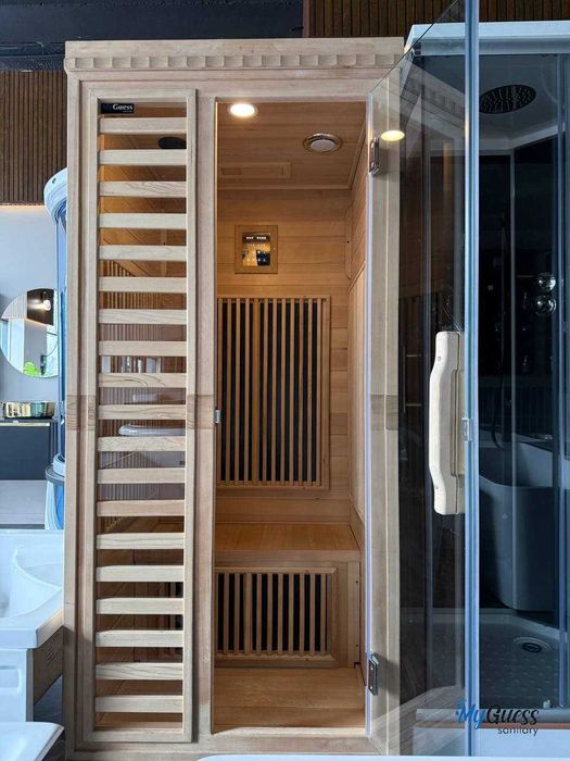 Паровая душевая кабина. Сауна-баня MYGUESS. Dush kabina saunali