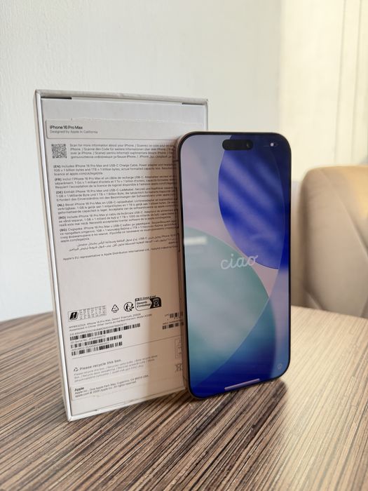 Iphone 16 Pro Max, 256 gb, Desert Titanium, Impecabil, ca nou
