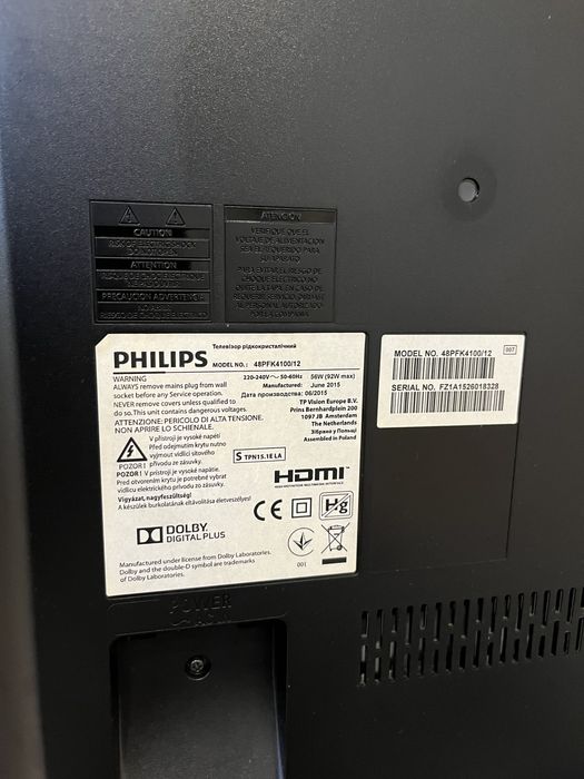 TV LED FHD 48 Inch 120 CM Philips TV LED