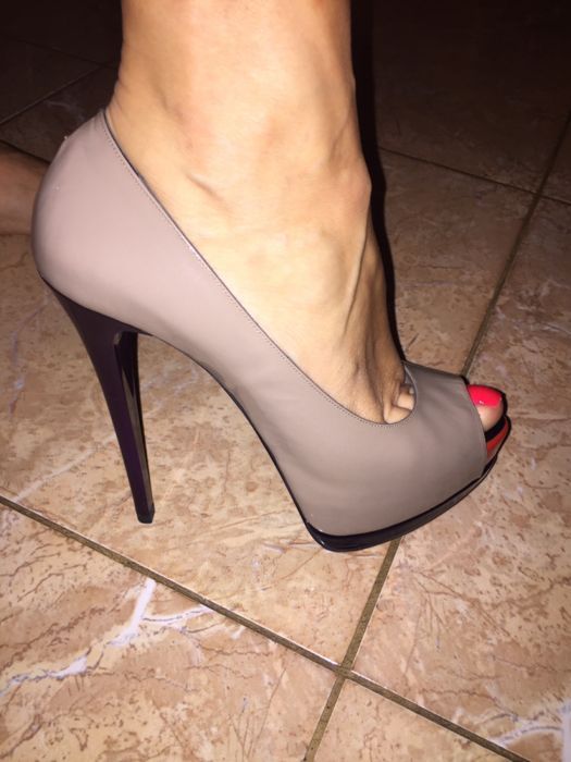 pantofi platforma piele