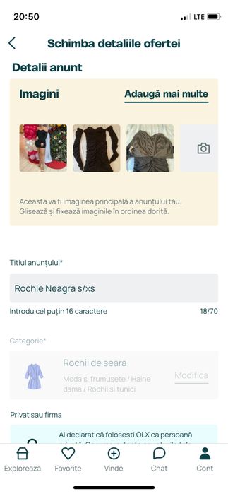 Rochie Xs-S rosie si Neagra