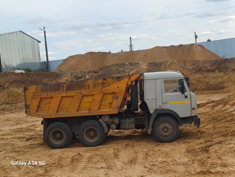 Песок балас щебень грунт Доставка камаз