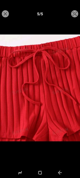 Set sport roșu bumbac