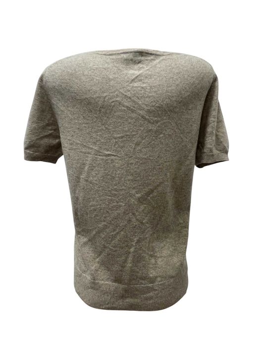 MADDISON размер L / XL кашмирен пуловер 100% КАШМИР къс ръкав бежов