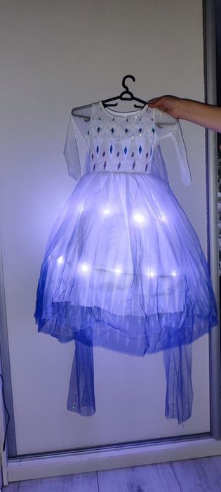 Светеща рокля на Елза за 3,4,5,6г