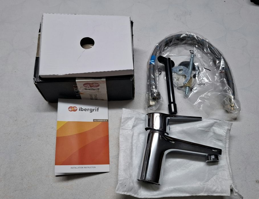 Ibergrif  смесител за баня,мивка,хромирана повърхност  против петна