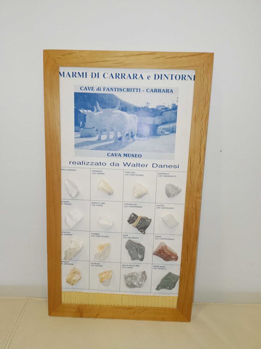 Mostre Marmura Carrara - Tablou rar - ideal CADOU COLECTIONARI