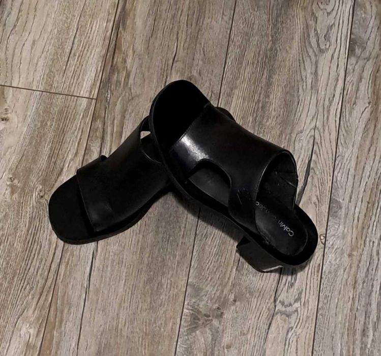 Дамски чехли ест.кожа на Calvin Klein