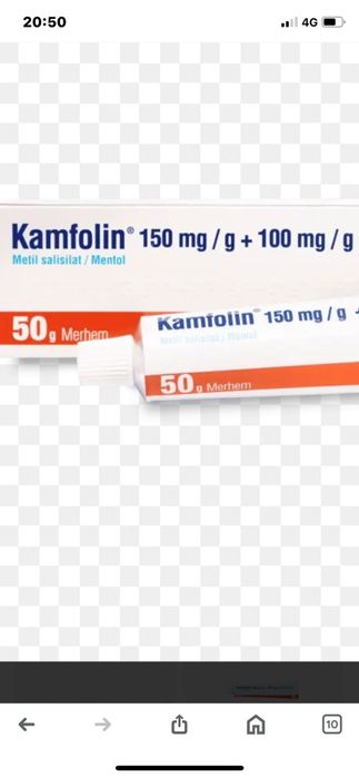 Gel antireumatic Kamfolin.