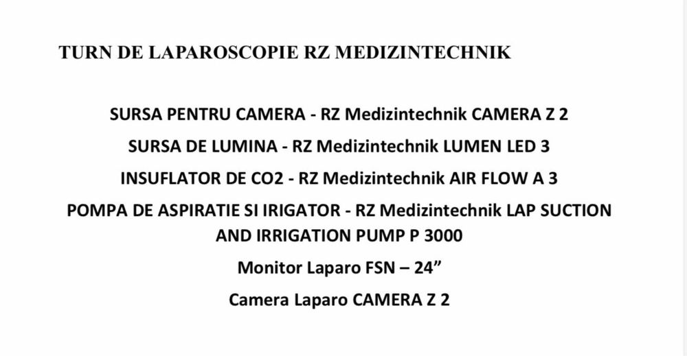 Turn laparoscopie RZ Mediczintechnik