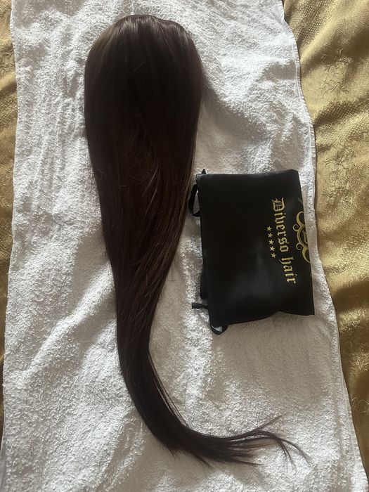 Коса diverso 1A  цвят шоколд