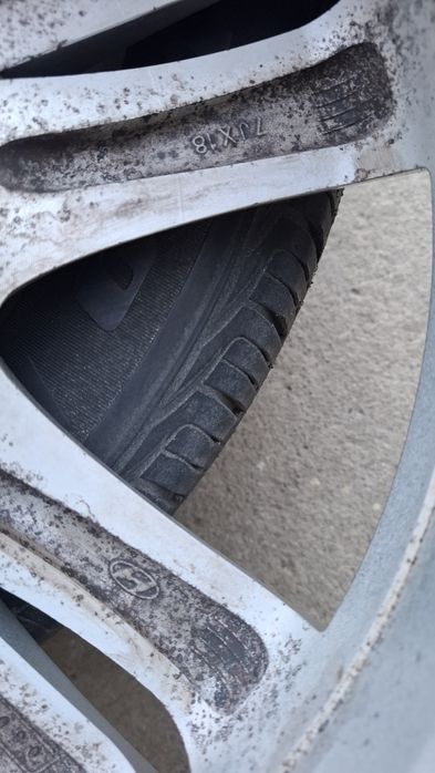 Jante aliaj originale Hyundai pe 18