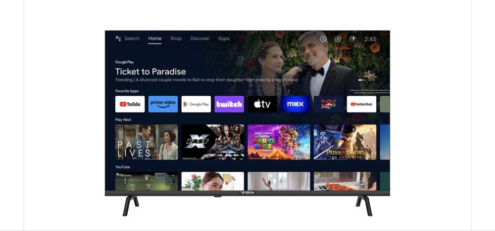 Оригинальный Android TV Yasin 43G11  109см