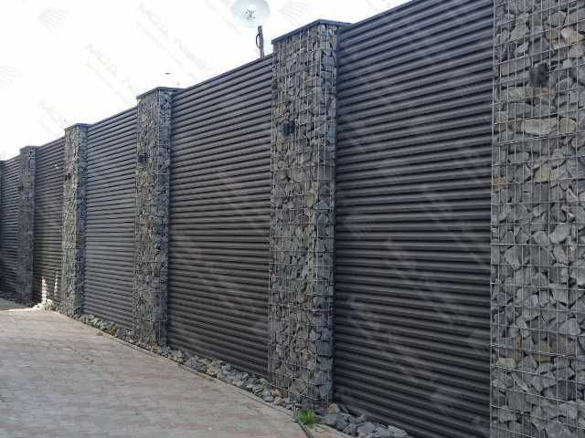 Забор жалюзи горизонтальный