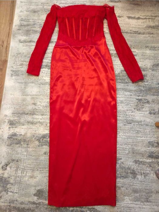 Rochie ocazie, nunta rosie