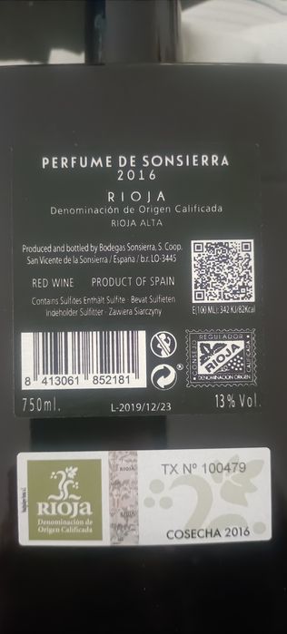 Perfume de Sonsierra anul 2016