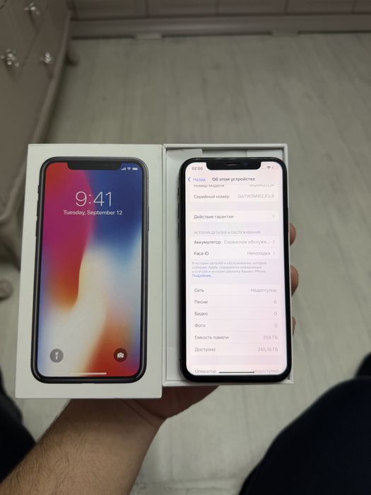 Продам айфон X без фейс айди 256G