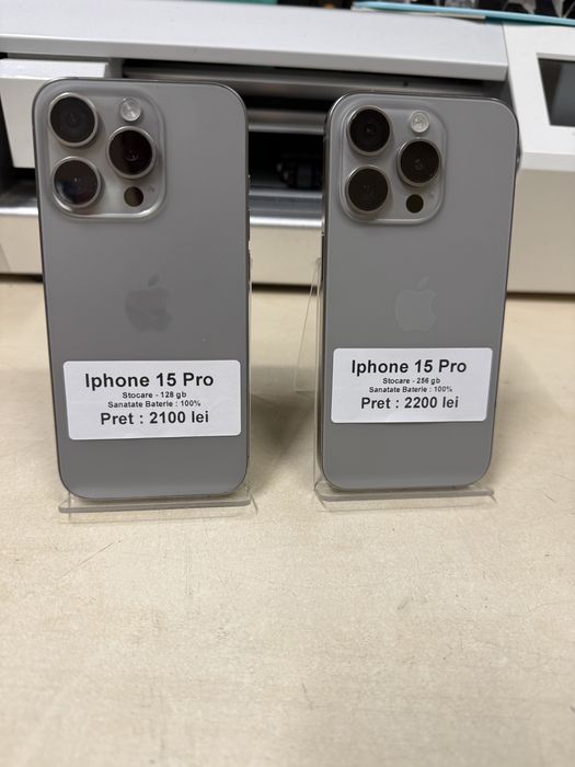 Iphone 15 pro / 128 gb / 100% baterie / garantie