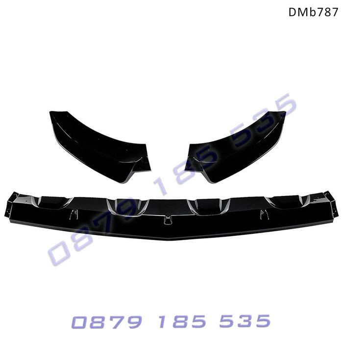 Черен лип спойлер предна броня Mercedes GLC X253 AMG мерцедес глц амг