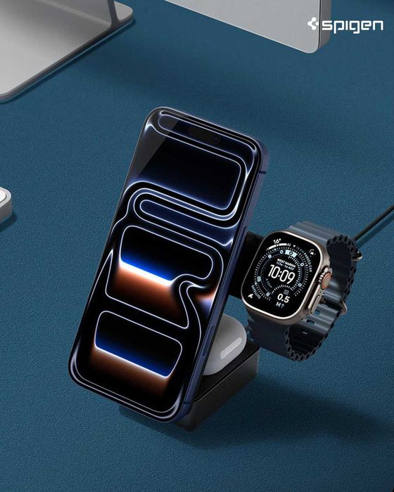 Spigen Foldable Wireless Qi2.2 Charger Stand (Mag Fit)