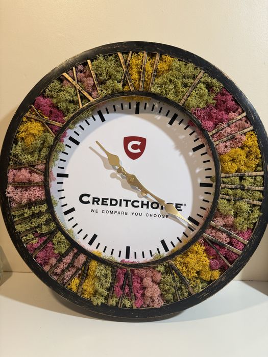 Промо!!! Часовник със скандинавски мъх