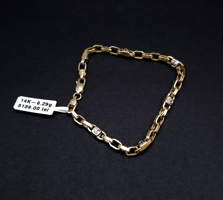 Bijuteria Royal bratara din aur 14k 6.29 gr