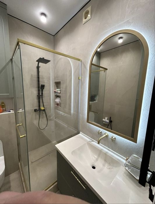 душевые кабинки зеркала под заказ 2 года гарантия