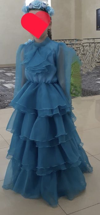 Платье нарядное в казахском стиле