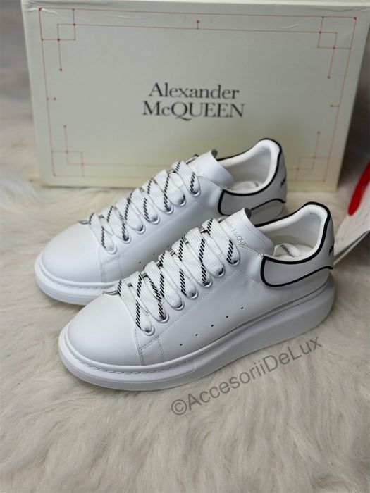 Alexander McQueen White/White Black Full Box Verificare Colet 36-45
