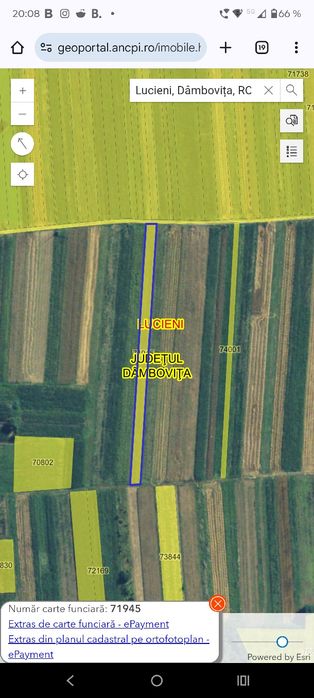 Cel mai bun pret! Ocazie!! Vand teren extravilan in Lucieni, Dambovita
