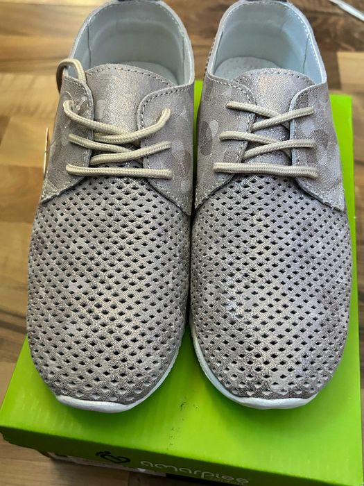 pantofi casual, Amarpies,gri deschis,design modern,aerisit, marimea 36