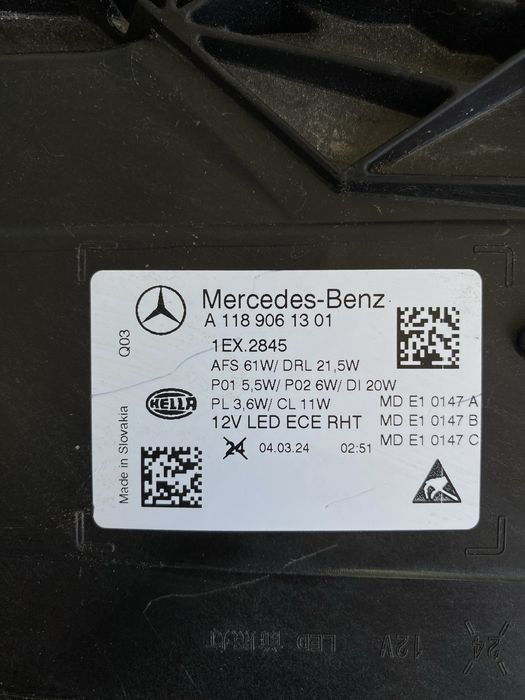 Ляв фар за Mercedes CLA 118 - Мерцедес far A 118 906 13 01 - 1EX.2845