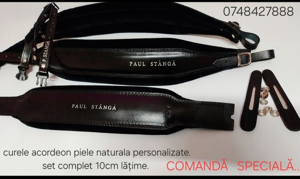 Curele acordeon piele naturală și catifea personalizate.. ..