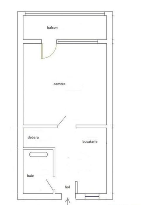 Apartament cu 1 camera Tudor Rexo
