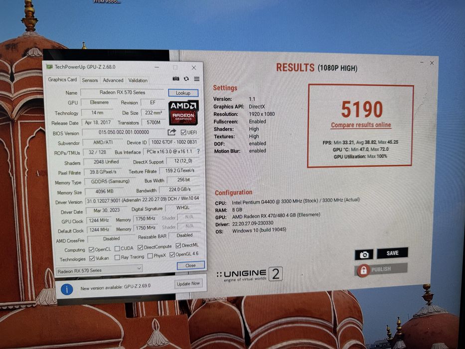 Видеокарта AMD Radeon RX 570 4GB GPU