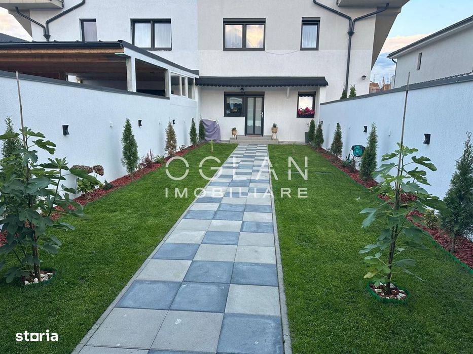 Apartament 3 cam. cu teren 120 MP, la vila