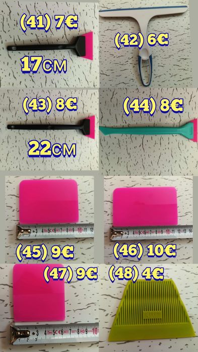 Ракел, шпатули за фолио, PPF инструменти, озонатор, tint brush, четка