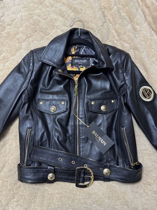 Geaca de piele Balmain