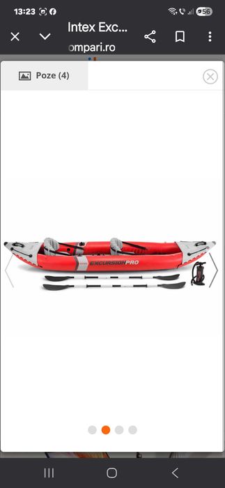 Caiac gonflabil  doua persoane