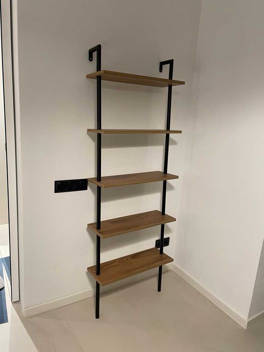 Библиотека с 5 рафта, черно и кафяво - 2 броя