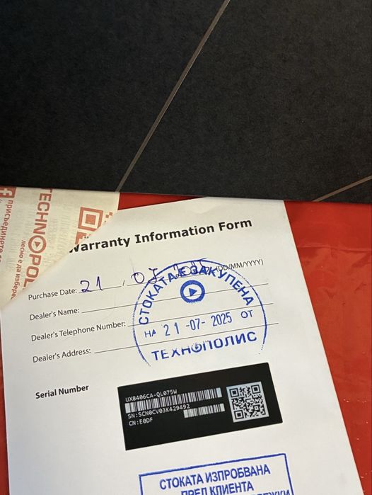 КАТО НОВ 1TB 2 в 1 ASUS Zenbook UX8406C Technopolis Гаранция 2027