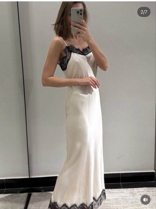 Рокля - Massimo Dutti slip dress
