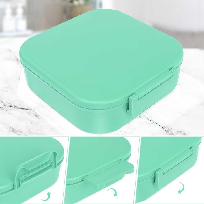 Bento Box, Кутия за обяд с 4 отделения, 800мл матирана и непропусклива