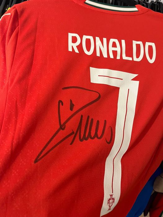 Tricou Puma Cristiano Ronaldo 7 Semnat Autograf CR7 Portugal