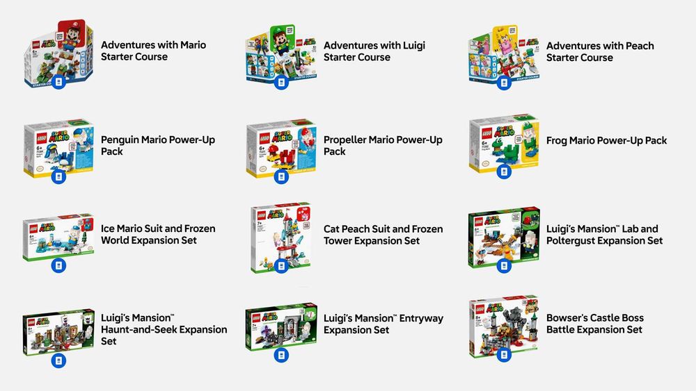 Lego Super Mario комплекти с общо над 10,000 части