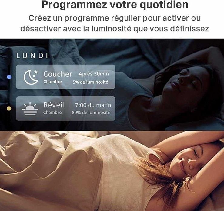 Set 2 becuri LED RGB inteligente TP-Link Tapo L530E lumina colorata