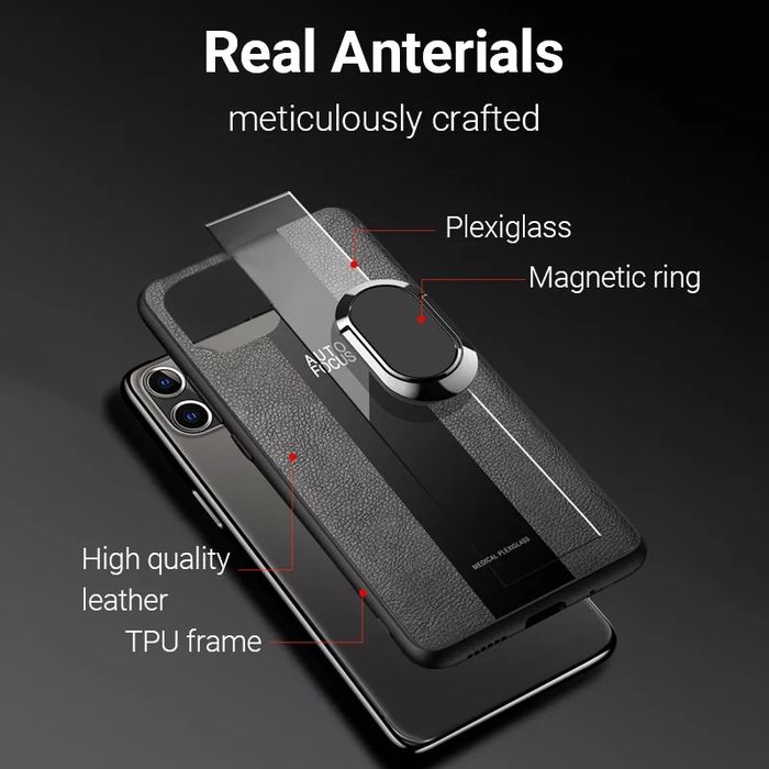 Samsung Galaxy A33 A23 A13 A52s A72 / PORSCHE Кожен кейс с пръстен